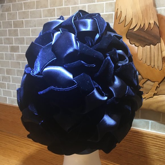 Blue Velvet hat from Grandma Jahn Collection main image 5